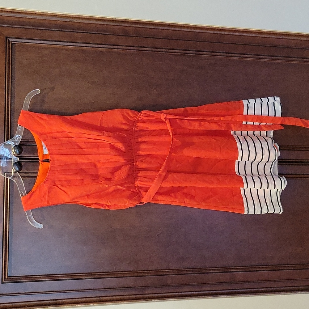NWT She + Sky Friend in Glee Crimson Red Summer Women's Dress Size Small